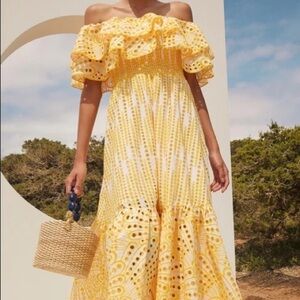 Charo Ruiz Isabella Maxi Dress Yellow